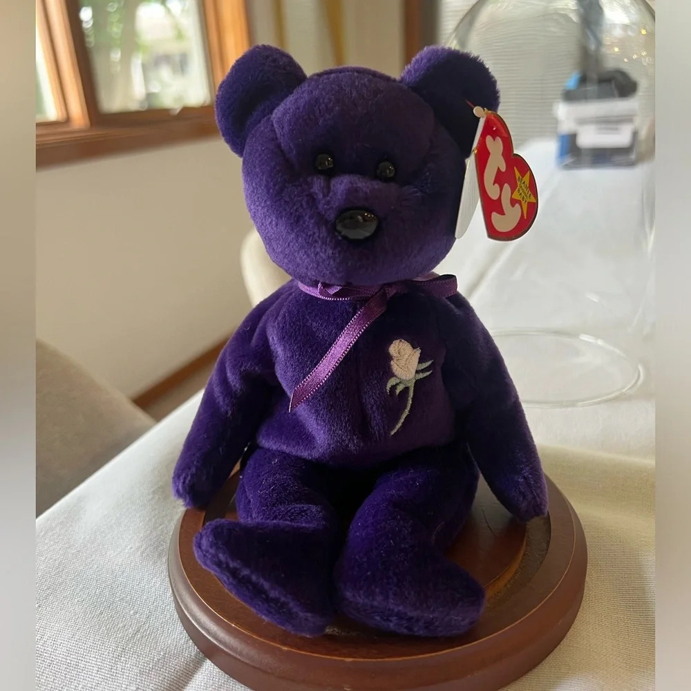 Princess Diana Ty Beanie Baby Doll 1997 Extremely Rare pe pellet